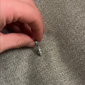 Silver and Turquoise Pandora Charm Pendant